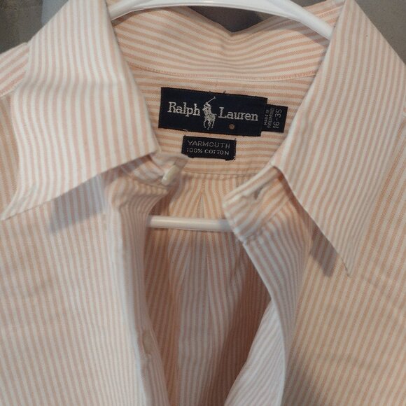 Vintage Polo by Ralph Lauren Marmouth 100 % cotton button down long sleeve mens - Picture 1 of 5